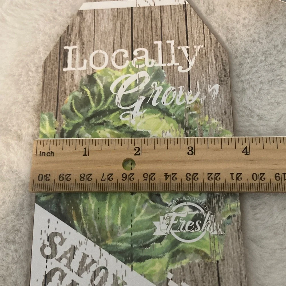 Rustic Farmhouse Wall Decor Set - Locally Grown Vegetables